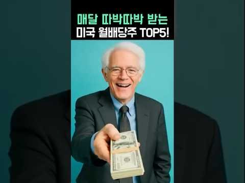 매달 현금 흐름을 만드는 미국 월배당주 TOP5 소개